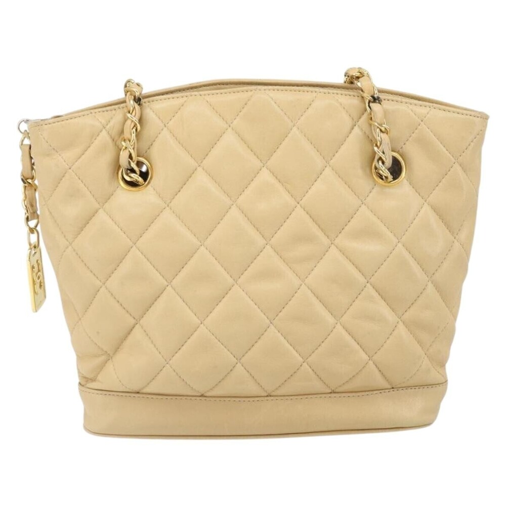 Chanel Vintage CC Chain Shopper Quilted Leather